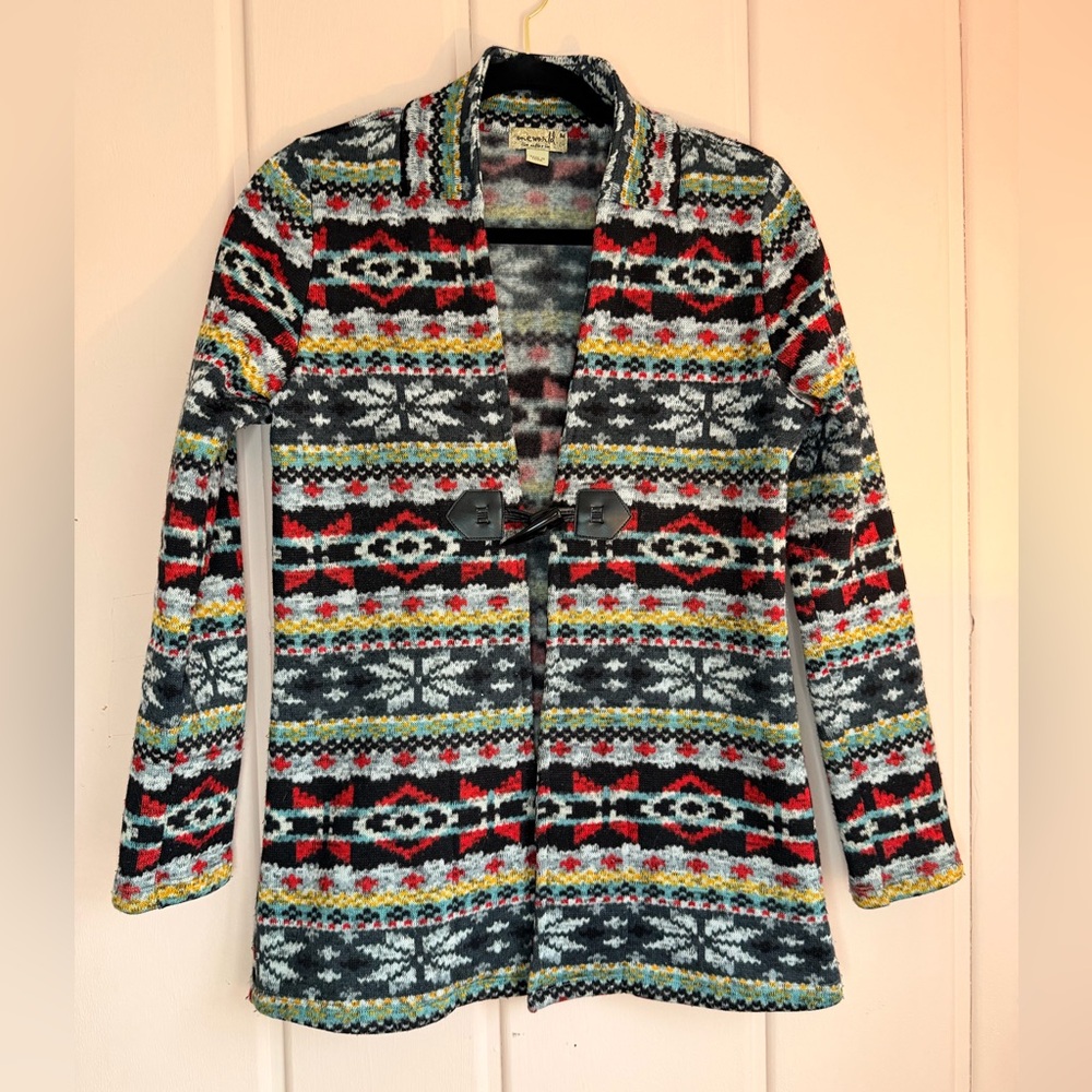One World Multicolor Patterned Women's Cardigan - image 1